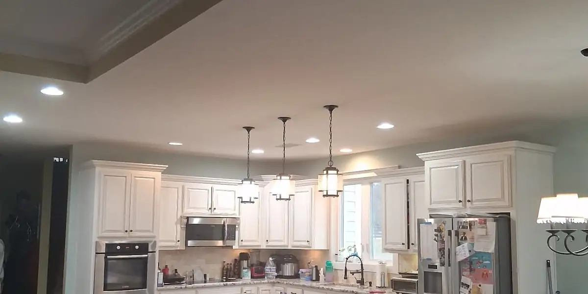 Kitchen lighting installation by Shocking Electric Solutions in Newnan, GA